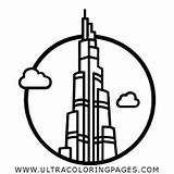 Burj Khalifa Ultracoloringpages sketch template