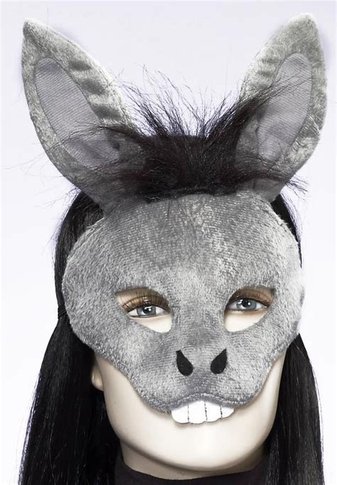 deluxe fuzzy animal mask adult donkey esel donkey mask animal