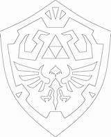 Shield Template Drawing Zelda Sword Printable Templates Blank Lineart Cake Paintingvalley Choose Board Stencils Anime Unique sketch template