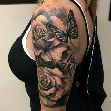 Pin By Flor Alvarado On Tetovanie Shoulder Tattoos For Women Rose