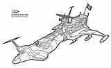 Spaziale Albator Harlock Nave Astronavi Bianca Gialla Farina Atlantis Cartoni Animati Spezza Fumetti Robottoni sketch template