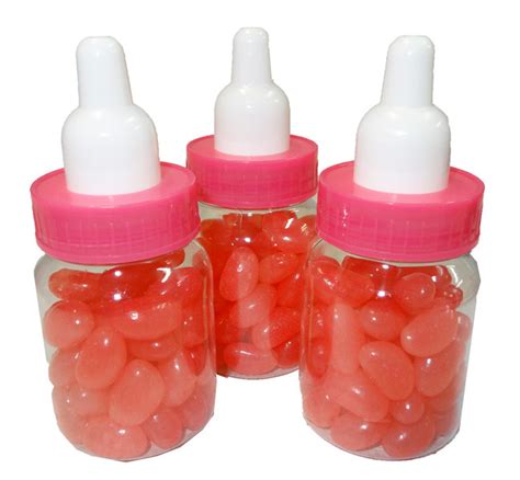 baby bottle jelly beans pink single colour pink jelly beans   confectionery