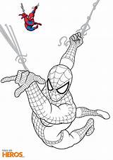Coloring Spiderman Pages Imprimer Colouring Kids Coloriages sketch template