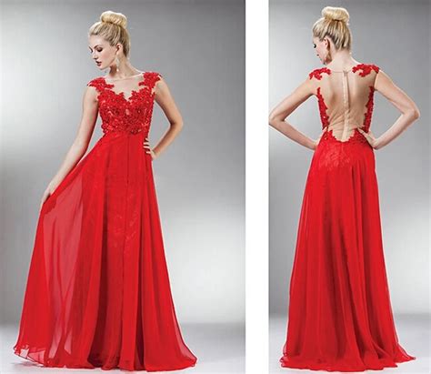 custom  hoge kwaliteit avond lange jurk rood kant avondjurken floor lengte kralen chiffon