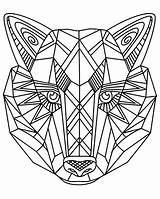 Loup Tete Ausmalen Zentangle Kunst Geometrisch Tiere Benjaminpech Printable Hardest Geometrische Malvorlagen Erwachsene Coloriages Difficiles Adultes 1837 Kinder sketch template