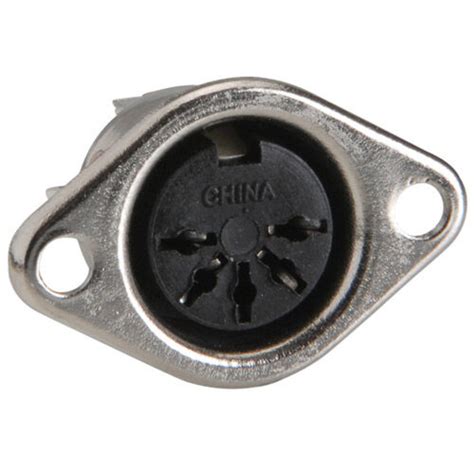 neutrik rean nys  pin din female chassis connector