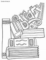 Library Coloring Pages Getcolorings sketch template