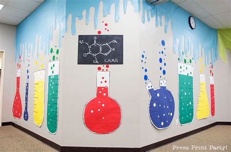 clever science classroom decorating ideas   classroom door