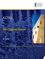 seminar  acct share capital  reserves glen hutchings