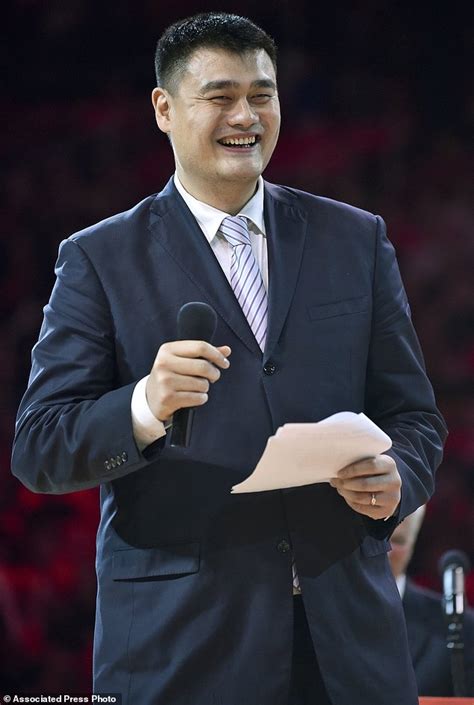 chinese basketball association elects yao ming  president daily mail