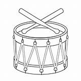 Drum Drawing Coloring Drums Toy Line Christmas Outline Clipart Toys Pages Coloringpages Color Drawings Printable Music Kids Library Print Instruments sketch template