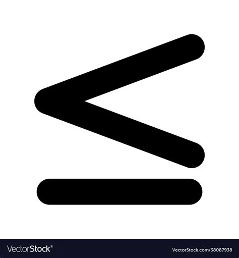 equal  mathematics symbol vector image