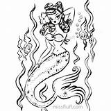 Mermaids Magical Fluff sketch template