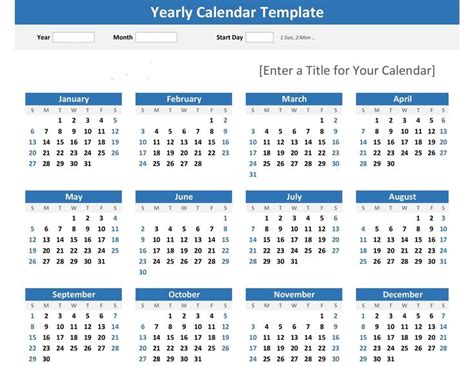 year   glance calendar template   glance calendar calendar