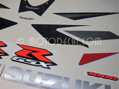 suzuki gsx    red black decal kit  motodecalcom