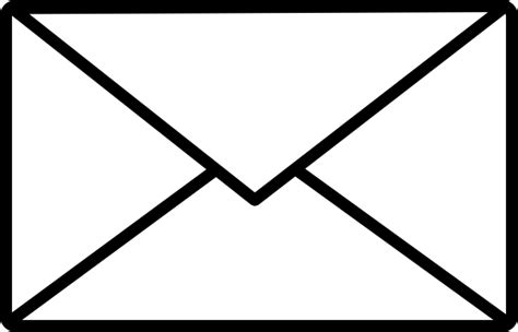 black  white clip art email clipart