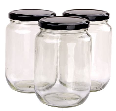 pcs honey jars kg size hexagonal glass jar black lid