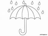 Umbrella Coloring Pages Printable Umbrellas Preschool Kids Crafts Colouring Beach Colour Worksheets Kid Outline Visit Clip Choose Board Weather sketch template