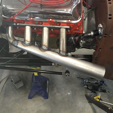 custom exhaust system begins  quality exhaust flanges  primer hells gate hot rods