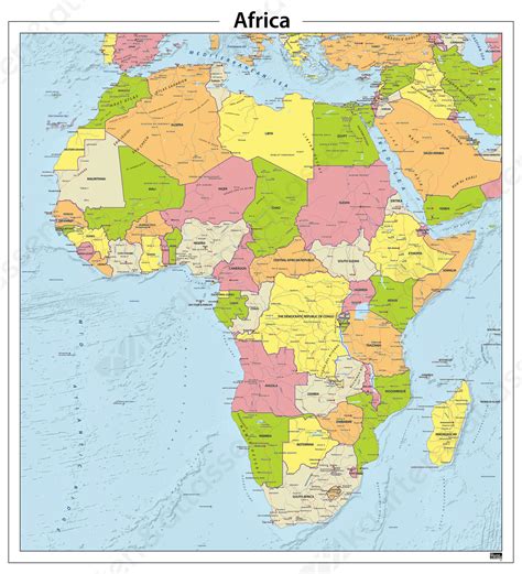 afrika staatkundige kaart  kaarten en atlassennl