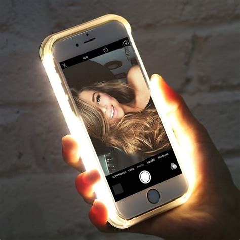 Luxury Luminous Phone Case For Iphone 6 6s 7 8 Plus X Perfect Selfie