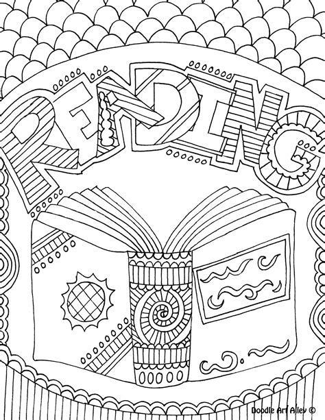coloring book doodle art alley coloring pages school subjects