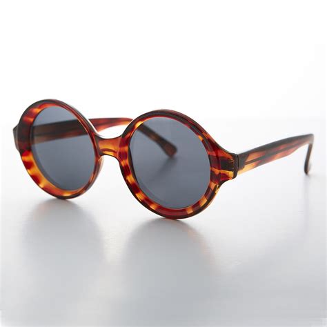 big round mod vintage women s sunglasses with beveled