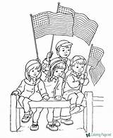Veterans Coloring Pages Parade sketch template