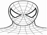 Spiderman Mask Coloring Spider Pages Drawing Man Getdrawings sketch template
