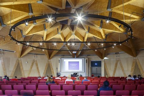 university  essexs geodesic dome roof architect magazine wood roofing structure