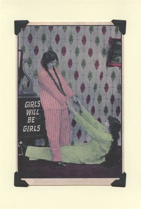 girls will be girls lesbian proposal pajama party card etsy