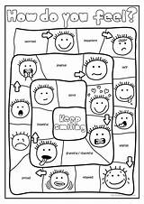 Feelings Worksheets Printable Preschoolers Activities Emotions Preschool Feel Game Printables Therapy Kids Do Kindergarten Social Board Worksheet Coloring Pages Games sketch template