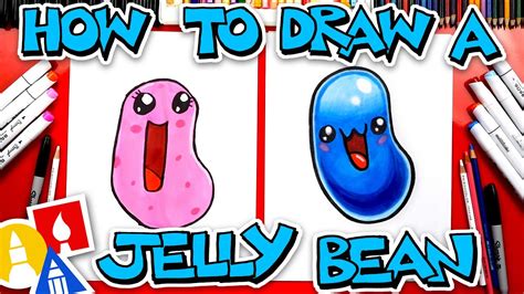 How To Draw A Funny Jelly Bean Youtube