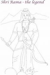 Rama Navratri sketch template