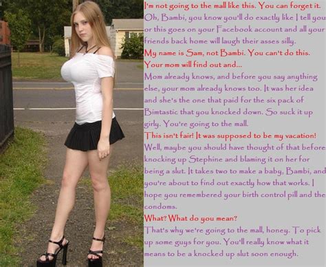 forced feminization blackmail captions