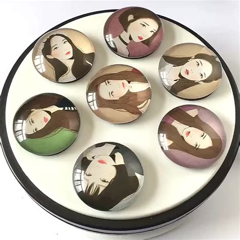 wholesale round popular sexy girl fridge magnet for promotional buy