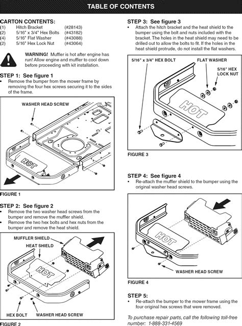 craftsman   user manual hitch bracket kit manuals  guides