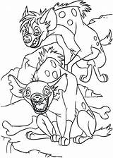 Coloring Lion King Hyena Pages Cunning Hyenas Getcolorings Color Getdrawings Printable sketch template