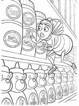Coloring Barry Bee Movie Pages Supermarket Honey Stolen Colouring Printable Benson Discovers Being Kleurplaten Kleurplaat Color Bees Fun Grocery Recommended sketch template