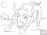 Bull Coloring Bucking Pages Printable Color Getcolorings Skill sketch template