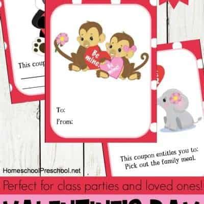 printable valentine card ideas  preschool