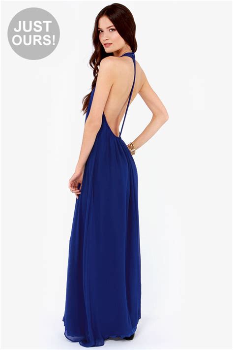 Sexy Royal Blue Dress Maxi Dress T Back Dress 47 00 Lulus
