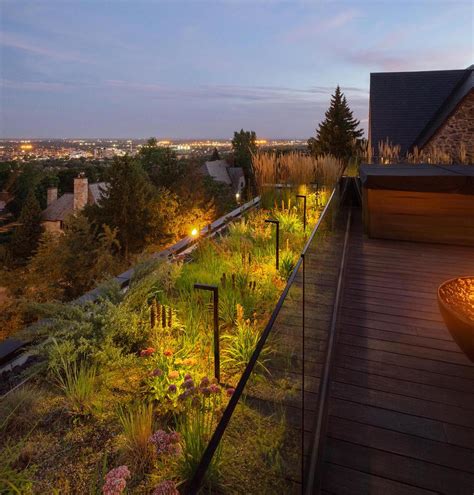 built  rooftop garden  lounge area   home  enjoy  views