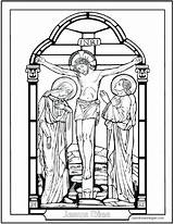 Coloring Crucifixion Pages Getdrawings Printable Getcolorings sketch template