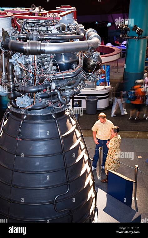 space shuttle main engine nasa space center houston texas usa stock photo alamy