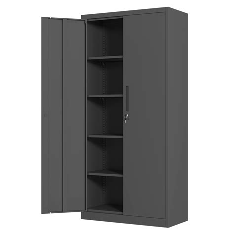 buy jinkur metal storage cabinet  locking doors   adjustable