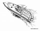 Boat Speed Transportation Coloring Pages Boats Speedboat Racing Colormegood sketch template