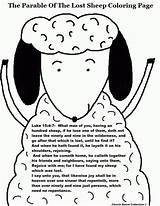 Sheep Lost Parable Churchhousecollection Parables sketch template