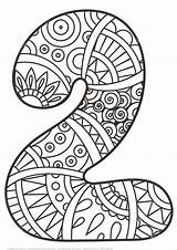 Mandala Coloring Pages Number Choose Board sketch template