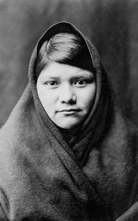 Zuni Girl Circa 1903 Photograph By Aged Pixel